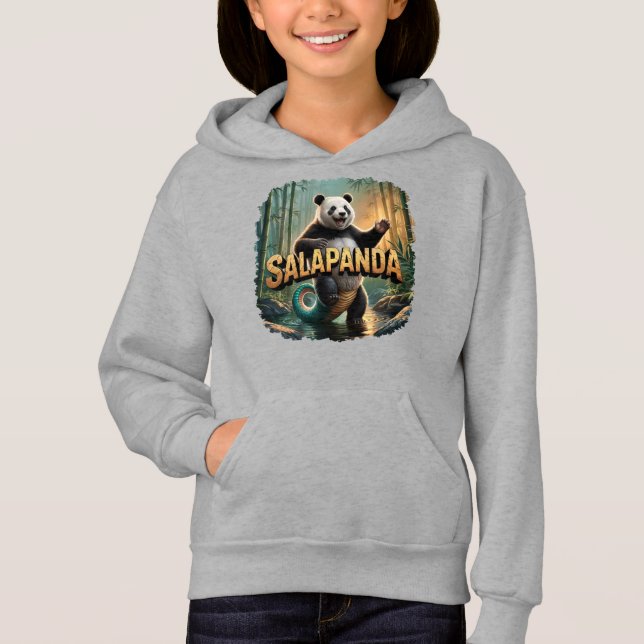 Salapanda Illustration Combo Kreatur Witzig Hoodie (Vorderseite)