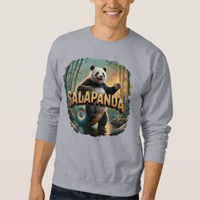 Salapanda Illustration Combo Kreatur Witzig Sweatshirt (Vorderseite)