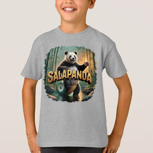Salapanda Illustration Combo Kreatur Witzig T-Shirt (Vorderseite)