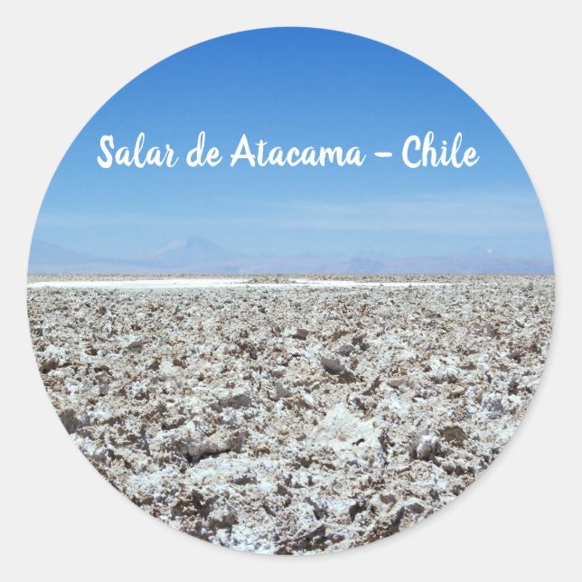 Salar de Atacama - Atacama-Wüste, Chile Runder Aufkleber (Vorderseite)