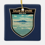 Salar de Uyuni Bolivien Abzeichen für Kultur Keramikornament<br><div class="desc">Salar de Uyuni im Stil der Vektorkunst. Salar de Uyuni,  inmitten der Anden im Südwesten Boliviens,  ist die größte Salzwohnung der Welt.</div>