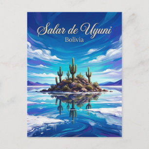 Salar de Uyuni Bolivien Postkarte