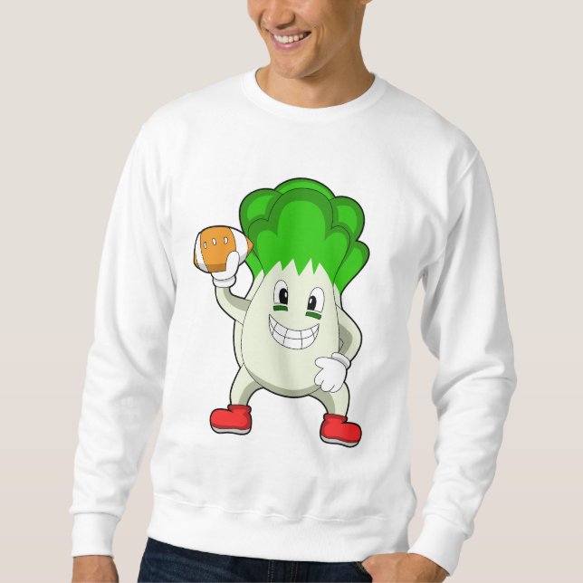 Salat beim Fußball Sweatshirt (Vorderseite)