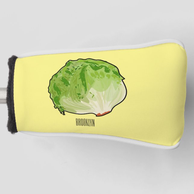 Salat-Cartoon-Abbildung Golf Headcover (Vorderseite)