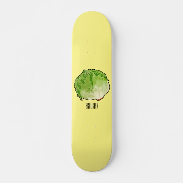 Salat-Cartoon-Abbildung Skateboard (Vorne)