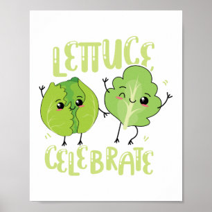 Salat Celebrate Kräuterpuppe Poster