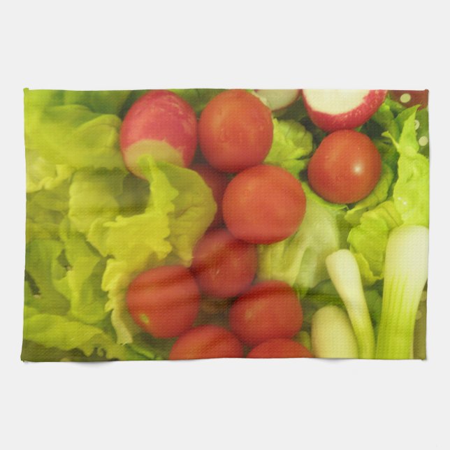 Salat Gemüse Kochnische Handtuch (Horizontal)