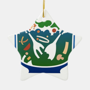 Salat Keramik Ornament