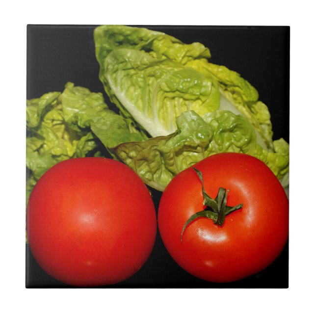 Salat, Lebensmittel, frisch, gesund, Diät, Tomate, Fliese (Vorderseite)