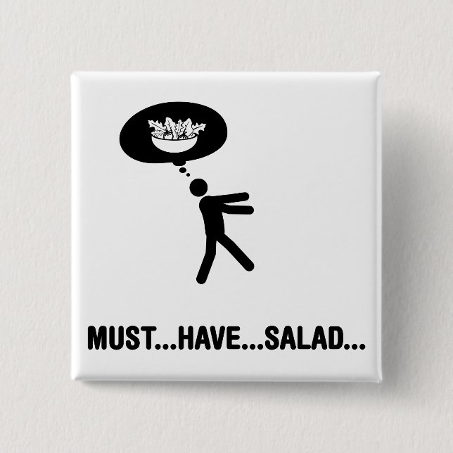 Salat-Liebhaber Button (Vorderseite)