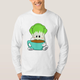 Salat mit Tasse Kaffee T-Shirt