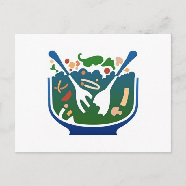 Salat Postkarte (Vorderseite)
