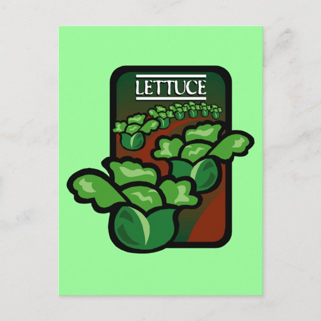 Salat Postkarte (Vorderseite)