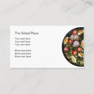 Salat Restaurant Business Center Visitenkarte