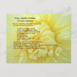 Salat Rezept Postkarte