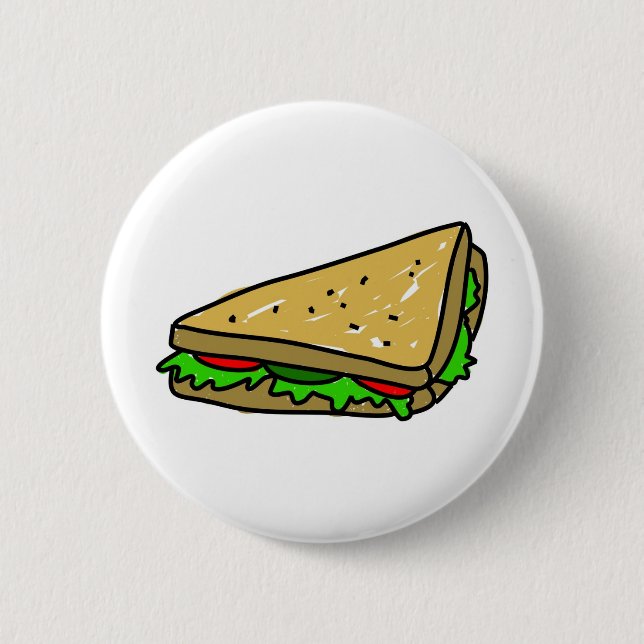 Salat-Sandwich Button (Vorderseite)