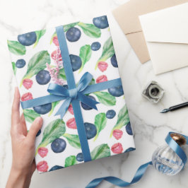 Salat und Beeren Geschenkpapier