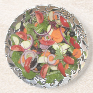 Salat-Untersetzer! Sandstein Untersetzer