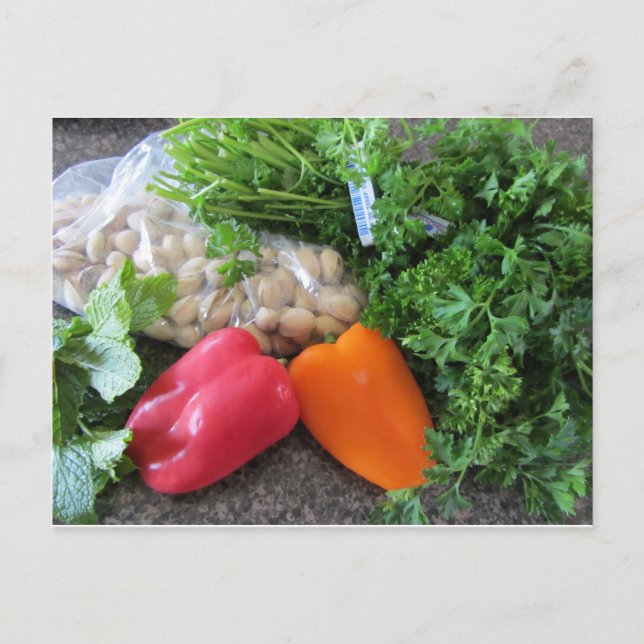 Salate Postkarte (Vorderseite)