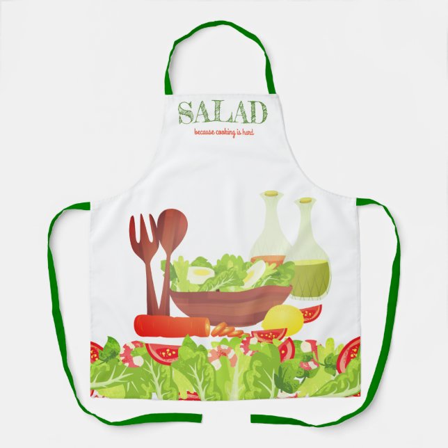 Salatkochen ist personalisierte Küche Schürze (Vorderseite)