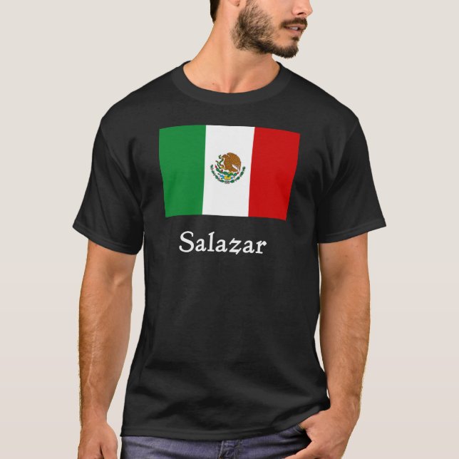 Salazar mexikanische Flagge T-Shirt (Vorderseite)