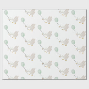Salbei albern Gänsewrapping Paper Geschenkpapier