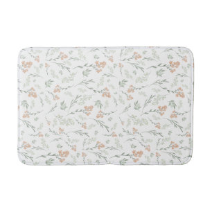 Salbei-Aquarell-Wildblumen-Blumenmuster Badematte