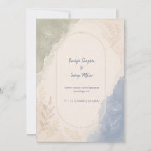 Salbei Blau Botanische minimale Hochzeit