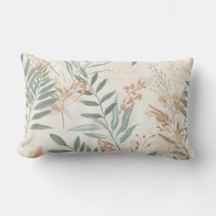 Salbei Botanical Blush Blatt Aquarellmuster Lendenkissen
