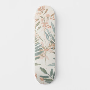 Salbei-Botanical-Blush-Blatt-Aquarellmuster Skateboard