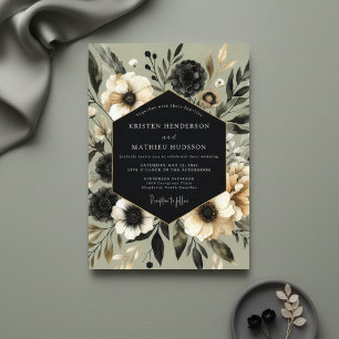 Salbei Botanische Eleganz Hochzeit Einladung