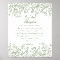 Salbei-Chinoiserie-Flora-Windel-Gedanken-Baby-Part