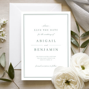 Salbei Elegant gold klassisch minimalistisches Sav Save The Date