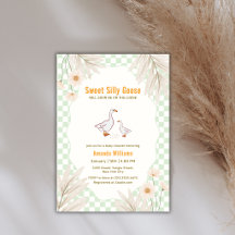 Salbei-Gingham-Daisy-Boho-Alberner-Gans-Baby-Party