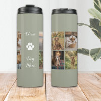 Salbei-Grün 8 Fotos Dog Mom Thermal Tumbler