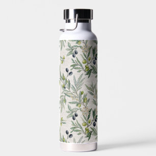 Salbei-Grün-Aquarell-Französisches-Land-Olive Trinkflasche