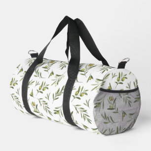 Salbei-Grün-Aquarell-Oliven Duffle Bag