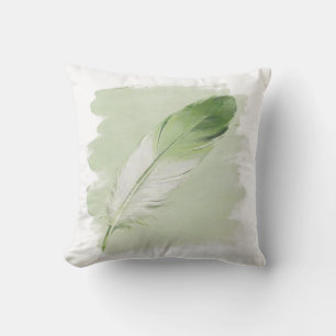 Salbei-Grün-Feder Organic Modern Japandi Kissen