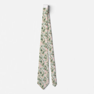 SALBEI GRÜN ROSA BOTANISCHE KRAWATTE GESCHENK FÜR 