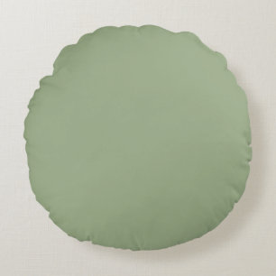 Salbei-Grünkissen rund, Polyester Rundes Kissen