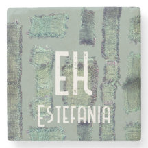 Salbei-Grünolivenpaste abstrakte Monogramm modern