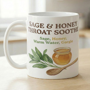 Salbei-Honig-Hals-Komfort-Tee-Rezept Kaffeetasse