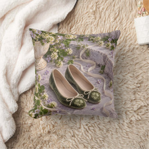 Salbei-Klee-Ballett-Flats Blumen-Gartenstufen Kissen