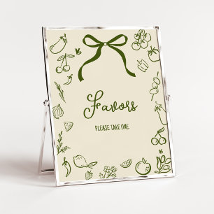 Salbei lokal angebaute Babyparty-Geschenke Schild