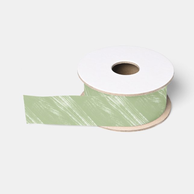Salbei mit weißem Bündelgrosgrain-Band Ripsband (Spule)