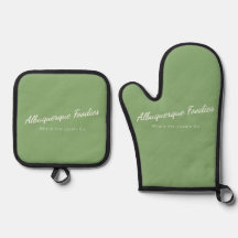 Salbei-Ofenhandschuh- und Topflappen-Set