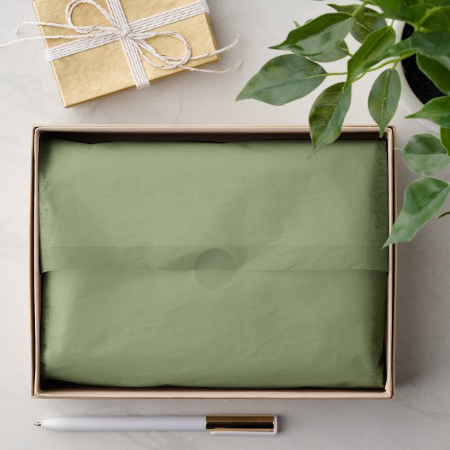 Salbei Olivgrün Uni  Seidenpapier (Geschenk)