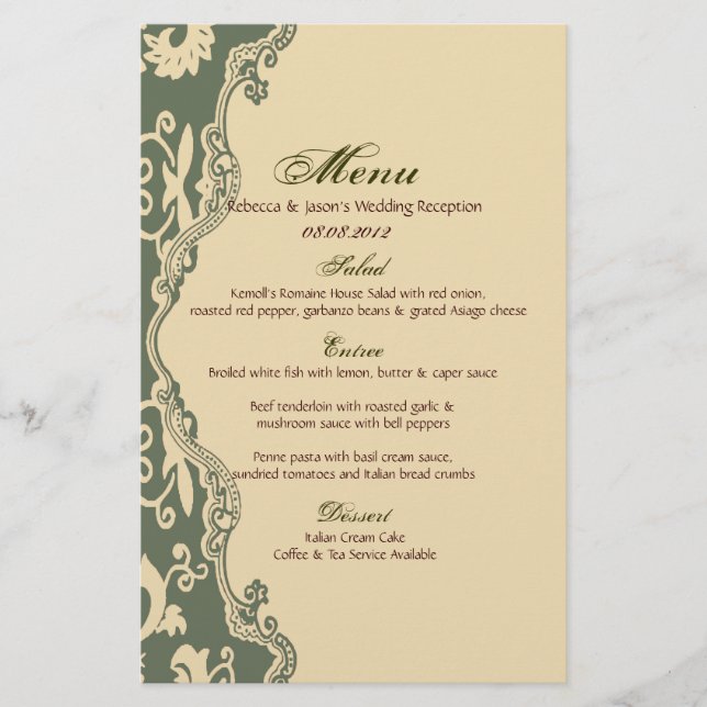 Salbei Pisley Vintag Western Hochzeit (Vorderseite)