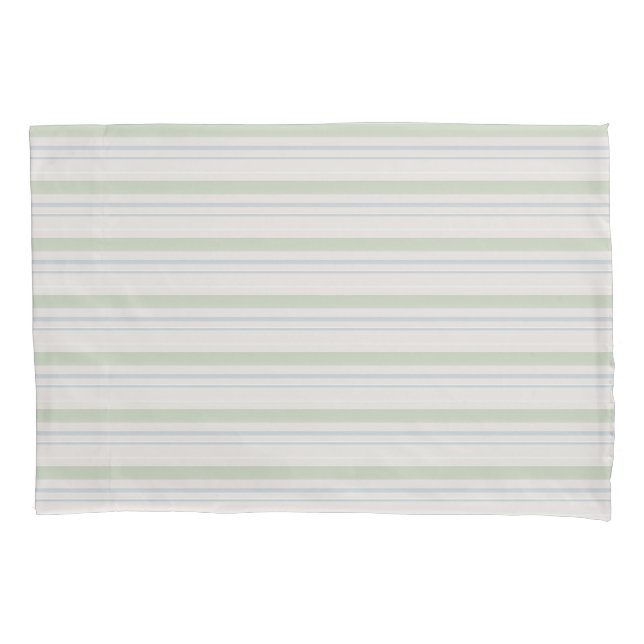 Salbei, Taupe, staubiger blauer Kissenbezug (Vorderseite)