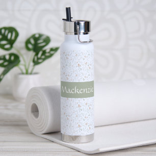 Salbei-Wasserfarbe-Wildblumen-Blumen-Name Trinkflasche